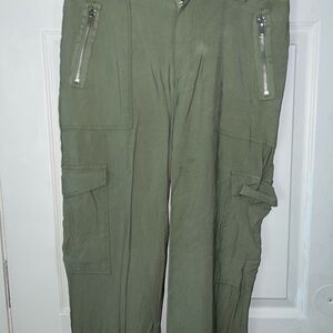 Forever 21 Green Straight Leg Jeans